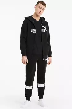 Толстовка Essentials на молнии Puma, черный