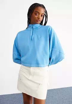 Толстовка ESSENTIALS PLUS HALFZIP adidas Originals, цвет semi blue burst