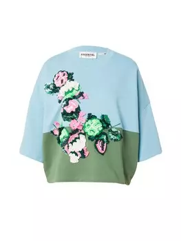 Толстовка Essentiel Antwerp Festi, голубой/зеленый