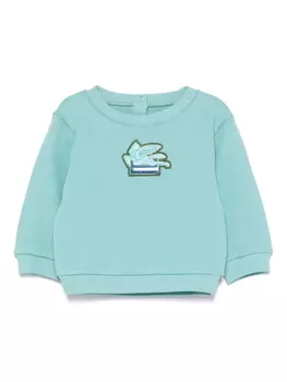 Толстовка ETRO KIDS с нашивкой Pegaso, синий