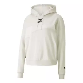 Толстовка evide hoodie 'white' Puma, белый