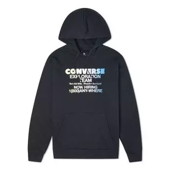 Толстовка exploration team pullover hoodie 'black' Converse, черный