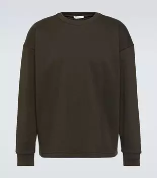 Толстовка Ezan из хлопка The Row, коричневый