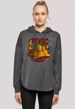 Толстовка F4NT4STIC "ACDC Christmas Hells Bells", принт, цвет Charcoal