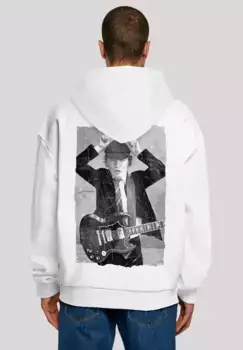Толстовка F4NT4STIC "ACDC Hoodie Angus Young", принт, белый