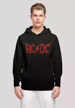 Толстовка F4NT4STIC "ACDC Rock Band Horns Logo", принт, черный