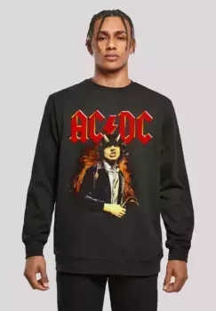 Толстовка F4NT4STIC "ACDC Rock Music Band Angus Highway To Hell", принт, черный