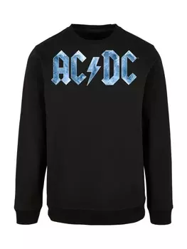 Толстовка F4NT4STIC ACDC Rock Musik Band Blue Ice Logo, черный