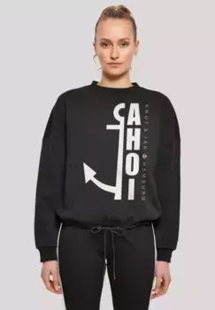 Толстовка F4NT4STIC "Ahoi Anker Crop Knut & Jan Hamburg", принт, черный