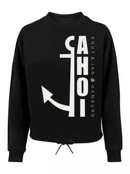 Толстовка F4Nt4Stic Ahoi Anker Crop Knut & Jan Hamburg, черный