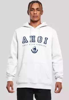Толстовка F4NT4STIC "Ahoy Knut & Jan Hamburg", принт, белый