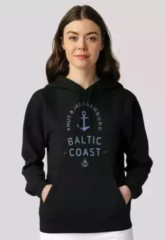 Толстовка F4NT4STIC "Baltic Sea Logo Knut & Jan Hamburg", премиум качество, черный