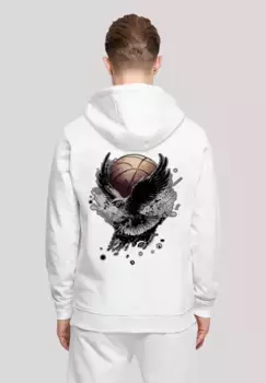 Толстовка F4NT4STIC "Basketball Eagle", принт, белый