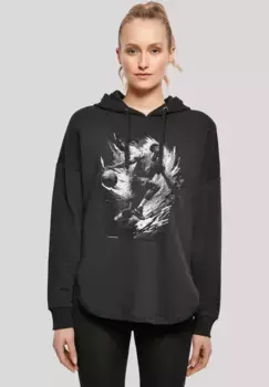 Толстовка F4NT4STIC "Basketball Splash Sport OVERSIZE HOODIE", принт, черный