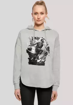 Толстовка F4NT4STIC "Basketball Splash Sport OVERSIZE HOODIE", принт, серый