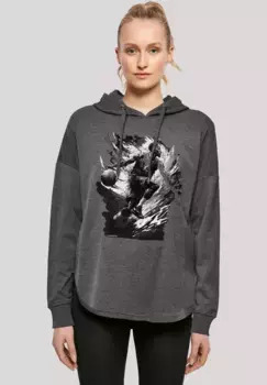 Толстовка F4NT4STIC "Basketball Splash Sport OVERSIZE HOODIE", принт, цвет Charcoal