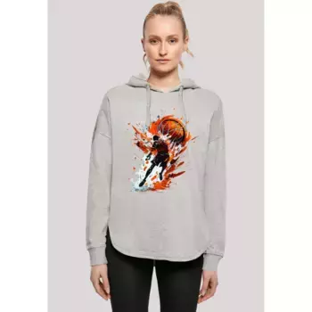 Толстовка F4NT4STIC "Basketball Splash Sport Oversize Hoodie", принт, серый