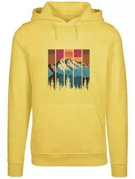 Толстовка F4NT4STIC Berg Sonnenuntergang Retro, цвет Lemon