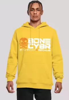 Толстовка F4NT4STIC "Bone Cyber оранжевый CYBERPUNK STYLES", принт, цвет Ta X I Yellow