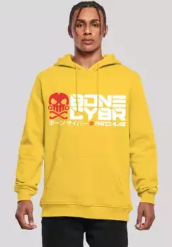 Толстовка F4NT4STIC "Bone Cyber red CYBERPUNK STYLES", принт, цвет Ta X I Yellow
