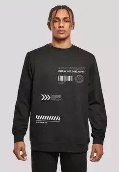 Толстовка F4NT4STIC "Brave Heart CREWNECK", принт, черный