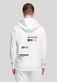 Толстовка F4NT4STIC "Brave Heart HOODIE", принт, белый