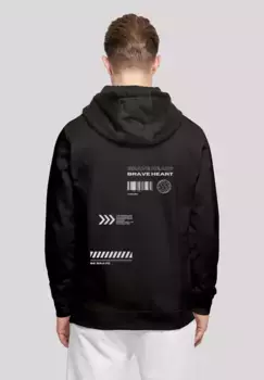 Толстовка F4NT4STIC "Brave Heart HOODIE", принт, черный