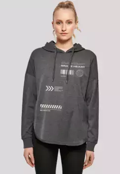 Толстовка F4NT4STIC "Brave Heart OVERSIZE HOODIE", принт, цвет Charcoal