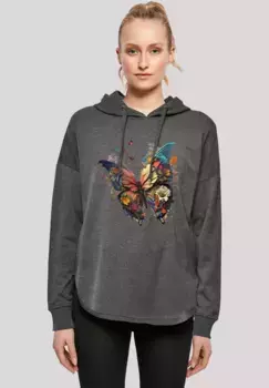 Толстовка F4NT4STIC "Butterfly Colorful", принт, цвет Charcoal