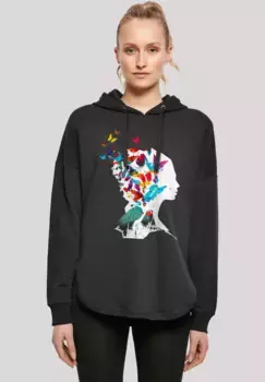 Толстовка F4NT4STIC "Butterfly Silhouette OVERSIZE HOODIE", принт, черный