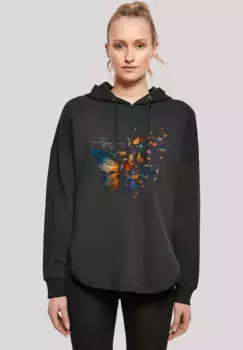 Толстовка F4NT4STIC "Butterfly Spring Oversize Hoodie", принт, черный