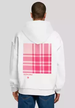 Толстовка F4NT4STIC "Check Pink", принт, белый