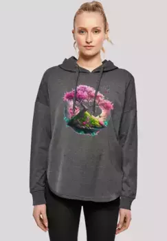 Толстовка F4NT4STIC "Cherry Blossom Tree Oversize Hoodie", принт, цвет Charcoal