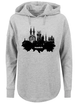 Толстовка F4Nt4Stic Cities Collection - Munich skyline, серый