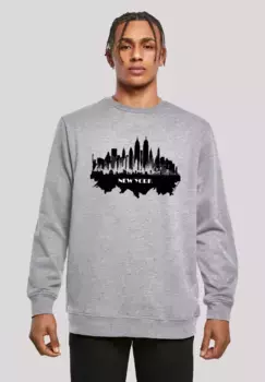 Толстовка F4NT4STIC "Cities Collection - New York skyline", принт, серый