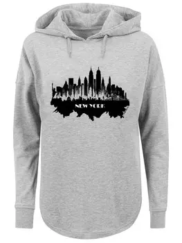 Толстовка F4Nt4Stic Cities Collection, пестрый серый