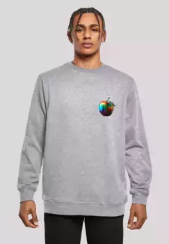 Толстовка F4NT4STIC "Colorfood Collection - Rainbow Apple", принт, серый
