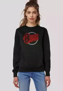 Толстовка F4NT4STIC "David Bowie Neon Logo", премиум качество, черный