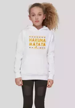Толстовка F4NT4STIC "Disney King Lion King Hakuna Matata", унисекс для детей, товары премиум-класса, для мальчиков, для девочек, с принтом, белый