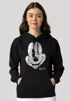 Толстовка F4NT4STIC "Disney Mickey Mouse Face Vintage Look", качество премиум-класса, черный