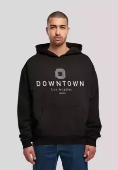 Толстовка F4NT4STIC "Downtown LA OVERSIZE HOODIE", принт, черный