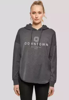 Толстовка F4NT4STIC "Downtown LA OVERSIZE HOODIE", принт, цвет Charcoal