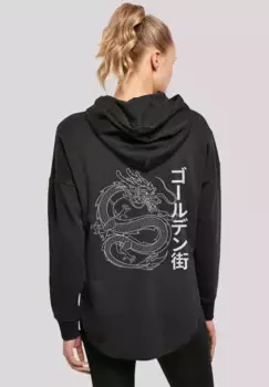 Толстовка F4NT4STIC "Dragon Golden Gai", принт, черный
