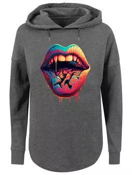 Толстовка F4Nt4Stic Drooling Lips, пестрый серый