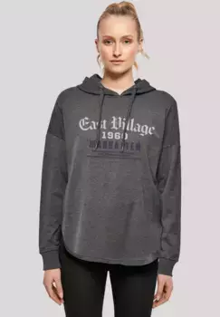 Толстовка F4NT4STIC " East Village Manhattan OVERSIZE HOODIE ", принт, цвет Charcoal