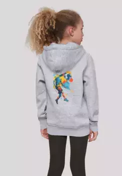 Толстовка F4NT4STIC "футболист разноцветный", принт, серый
