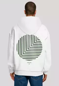 Толстовка F4NT4STIC "Geometrics Green", принт, белый