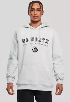Толстовка F4NT4STIC "Go North", принт, серый