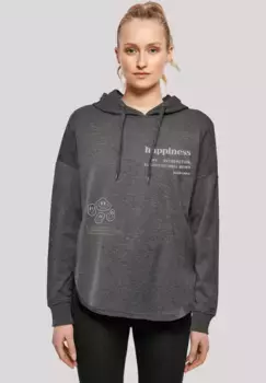 Толстовка F4NT4STIC "happiness OVERSIZE HOODIE", принт, цвет Charcoal