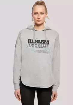 Толстовка F4NT4STIC "Harlem OVERSIZE HOODIE", принт, серый